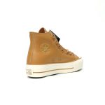 Converse Chuck Taylor All Star Lifted High Brown Leather Platform Sneakers Men Women​