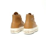 Converse Chuck Taylor All Star Lifted High Brown Leather Platform Sneakers Men Women​