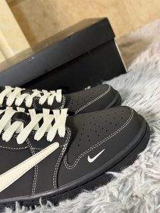 Travis Scott x Jordan Air 1 Low OG Black White Classic Sneakers Men Women​