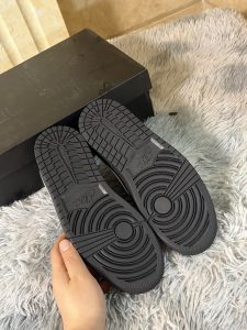 Travis Scott x Jordan Air 1 Low OG Black White Classic Sneakers Men Women​