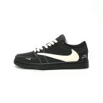 Travis Scott x Jordan Air 1 Low OG Black White Classic Sneakers Men Women​
