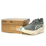 Asics Gel-Nimbus 27 Grey Lightweight Breathable Running Shoes Men Women​