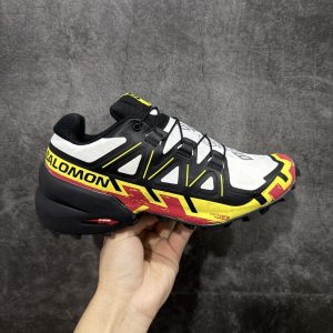 Salomon Speedcross 6 White Yellow Men’s Urban Trail Performance Breathable Outdoor Sneakers​