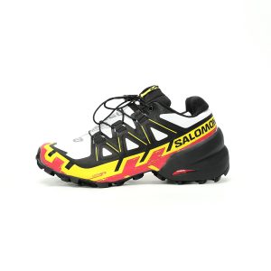 Salomon Speedcross 6 White Yellow Men’s Urban Trail Performance Breathable Outdoor Sneakers​
