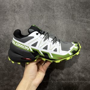 Salomon Speedcross 6 White Green Men’s Urban Trail Outdoor Performance Sneakers​