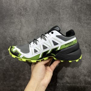 Salomon Speedcross 6 White Green Men’s Urban Trail Outdoor Performance Sneakers​