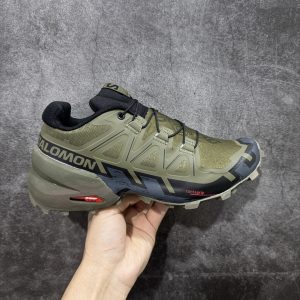 Salomon Speedcross 6 Olive Green Men’s Urban Trail Outdoor Performance Sneakers​