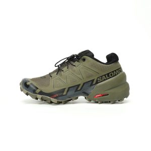 Salomon Speedcross 6 Olive Green Men’s Urban Trail Outdoor Performance Sneakers​