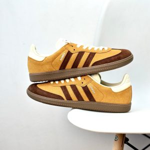 Adidas Originals Samba OG Suede Yellow Brown Classic Sneakers for Men and Women​