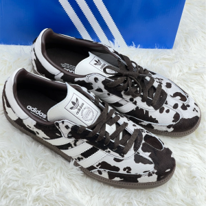 Adidas Originals Samba OG Cow Print Brown Women Street Casual Sports Shoes​