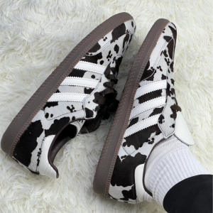 Adidas Originals Samba OG Cow Print Brown Women Street Casual Sports Shoes​