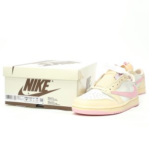 Travis Scott X Air Jordan 1 Low OG SP Leather Pink Classic Shoes for Men and Women​
