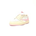 Travis Scott X Air Jordan 1 Low OG SP Leather Pink Classic Shoes for Men and Women​