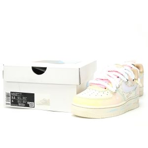 Nike Air Force 1 '07 Low Women's Leather Sneakers - Off-White Classic Casual Shoes