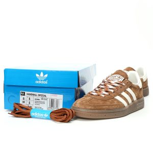 Adidas Originals Handball SPZL Suede Brown Shoes for Men and Women – Retro Indoor Sport Style Casual Sneakers​