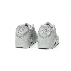 Nike Air Max 90 Men’s Grey Retro Running Shoes – Classic Visible Air Cushioning Mesh Sneakers