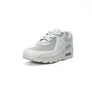 Nike Air Max 90 Men’s Grey Retro Running Shoes – Classic Visible Air Cushioning Mesh Sneakers