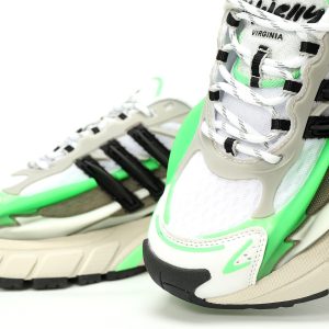Adidas Virginia Adistar Jellyfish Green Retro Lifestyle Sneakers for Men and Women – Bold Green Jellyfish Design Chunky Streetwear Shoes