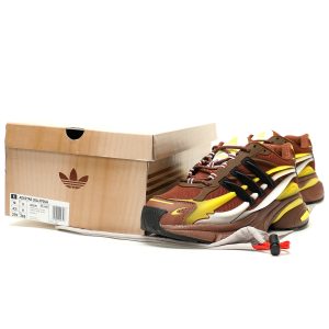Adidas Virginia Adistar Jellyfish Brown Retro Lifestyle Sneakers for Men and Women – Bold Brown Jellyfish Design Chunky Streetwear Shoes​