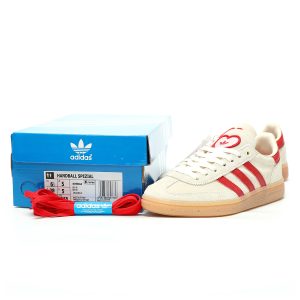 Adidas Originals Handball SPZL Men’s and Women’s Beige Suede Casual Sneakers – Retro Indoor Handball Shoes