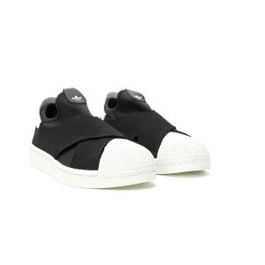 Adidas Superstar II Slip-On Black White Elastic Strap Inspired Unisex Casual Sneakers Adidas Superstar II Slip-On Black White Elastic Strap Inspired Unisex Casual Sneakers