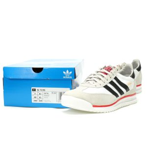 Adidas SL 72 RS White Grey Black T-Toe Inspired Unisex Retro Running Sneakers Adidas SL 72 RS White Grey Black T-Toe Inspired Unisex Retro Running Sneakers