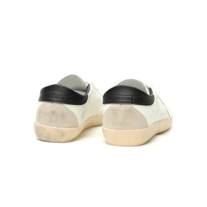White Distressed Star Sneakers | Golden Goose Style Casual Shoes
