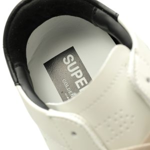 White Distressed Star Sneakers | Golden Goose Style Casual Shoes