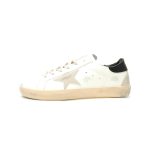 White Distressed Star Sneakers | Golden Goose Style Casual Shoes