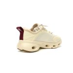Loewe x On Cloudsolo Low Top Running Shoes Beige Burgundy Lightweight Sneakers