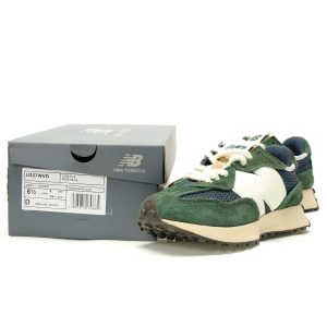 New Balance 327 Midnight Green Cream Suede Mesh Retro Sneakers U327WVD New Balance 327 Midnight Green Cream Suede Mesh Retro Sneakers U327WVD