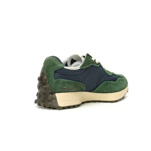 New Balance 327 Midnight Green Cream Suede Mesh Retro Sneakers U327WVD
