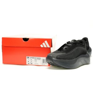 Adidas HYPERBOOST EUPHORIA Triple Black TPU Grid Chunky Sole Tech-Wear Sneakers