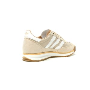 adidas SL 72 Beige Gum Sole White Stripes Inspired Retro Sneakers