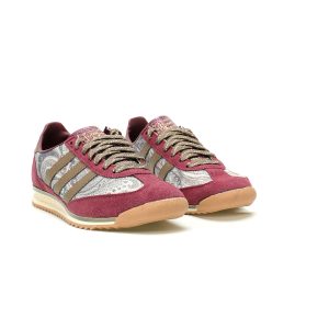 Liberty London x adidas SL72 OG Floral Embroidery Burgundy Brown Women's Sneakers KI4804 Liberty London x adidas SL72 OG Floral Embroidery Burgundy Brown Women's Sneakers KI4804