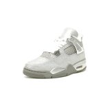 Nike Air Jordan 4 Retro Glitter Glove Silver Men's Sneakers FQ8138-092