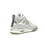 Nike Air Jordan 4 Retro Glitter Glove Silver Men's Sneakers FQ8138-092