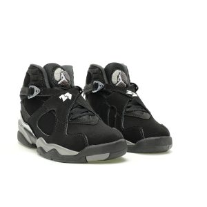 Nike Air Jordan 8 Retro Chrome Black Silver Men's Basketball Shoes 305381-007