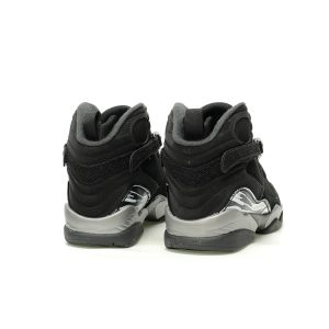 Nike Air Jordan 8 Retro Chrome Black Silver Men's Basketball Shoes 305381-007
