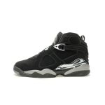 Nike Air Jordan 8 Retro Chrome Black Silver Men's Basketball Shoes 305381-007