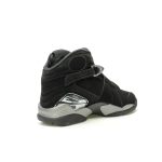 Nike Air Jordan 8 Retro Chrome Black Silver Men's Basketball Shoes 305381-007