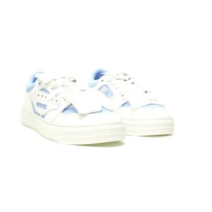 Off-White™ 3.0 Court Low Top White Light Blue Leather Sneakers Off-White™ 3.0 Court Low Top White Light Blue Leather Sneakers