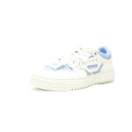 Off-White™ 3.0 Court Low Top White Light Blue Leather Sneakers