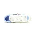 Off-White™ 3.0 Court Low Top White Light Blue Leather Sneakers