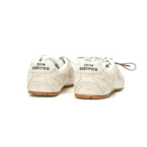 Miu Miu x New Balance 530 SL Off-White Distressed Leather Gum Sole Sneakers ECAP523059B Miu Miu x New Balance 530 SL Off-White Distressed Leather Gum Sole Sneakers ECAP523059B