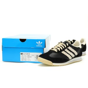 adidas Originals SL72 OG Black Cream Woven Stripes Suede Nylon Sneakers KI9843 adidas Originals SL72 OG Black Cream Woven Stripes Suede Nylon Sneakers KI9843