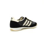 adidas Originals SL72 OG Black Cream Woven Stripes Suede Nylon Sneakers KI9843